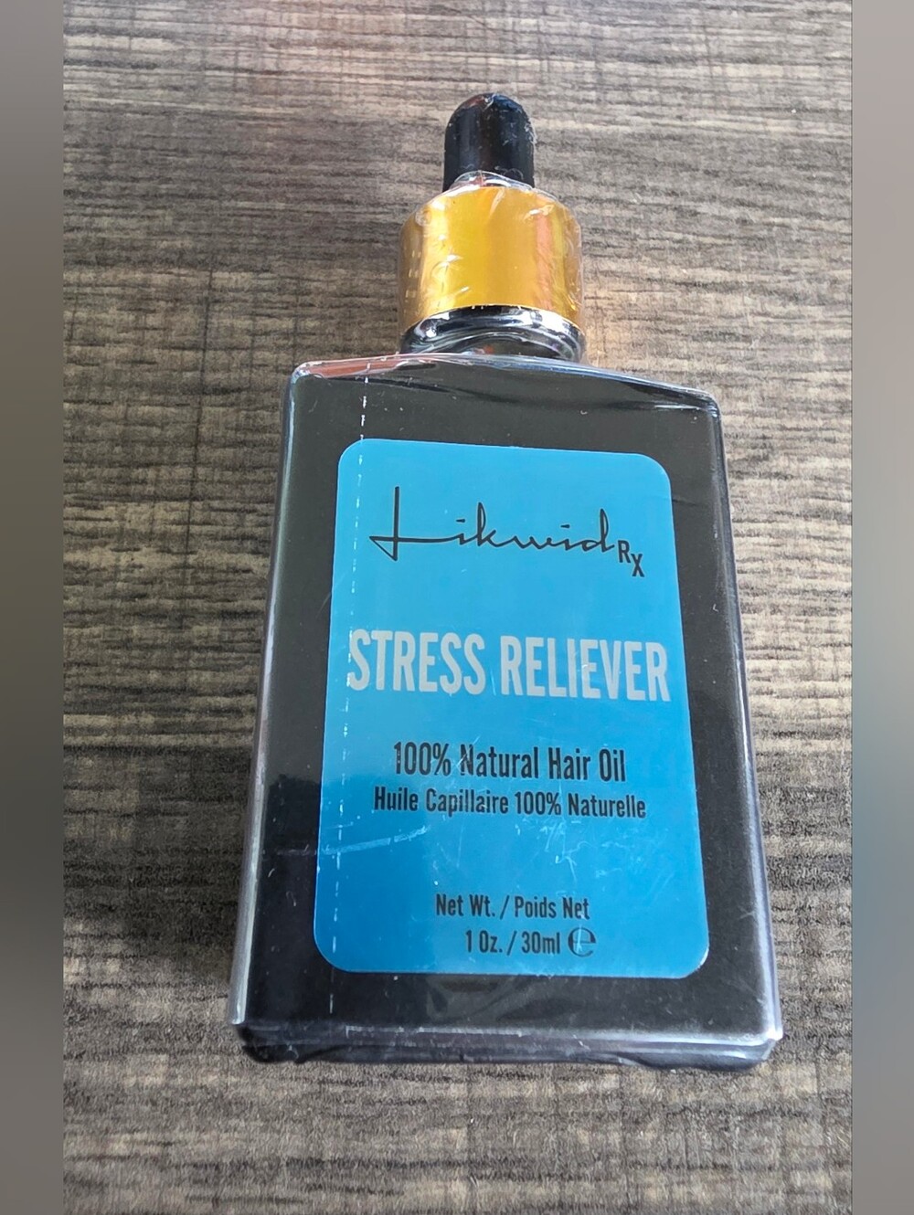 NWT Likwid Rx Stress Reliever 100% Natural Hair Oil - 1 oz / 30ml
